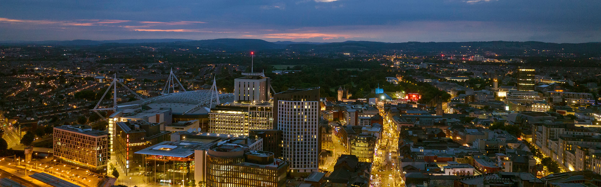 Cityscape at night